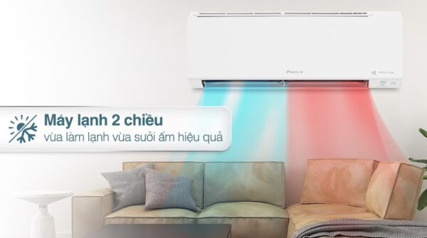 Máy lạnh 2 chiều Daikin Inverter 1 HP ATHF25XVMV