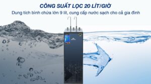 Máy lọc nước RO nóng nguội lạnh Hòa Phát HPN666 11 lõi 8 Máy lọc nước RO nóng nguội lạnh Hòa Phát HPN666 11 lõi