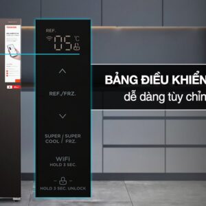 Tủ lạnh Toshiba Inverter 460 lít Side By Side GR-RS600WI-PMV(37)-SG